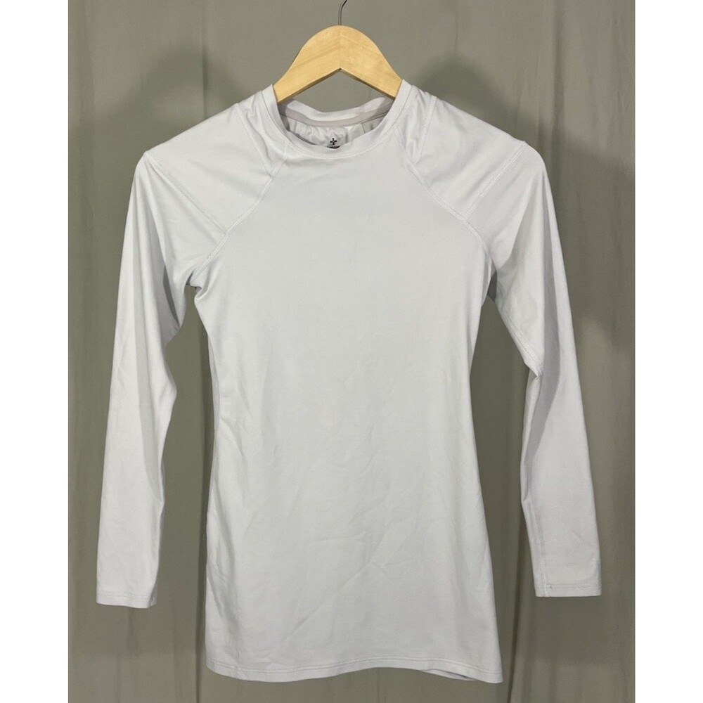 Tommie Copper Women's Long Sleeve Full Back Support Shirt Compression Sz S